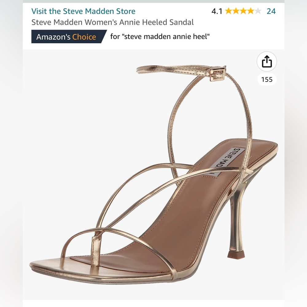 Steve Madden Women’s Annie heeled sandal w/box